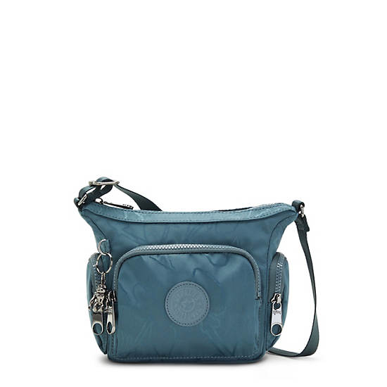 Kipling Gabbie Mini Printed Crossbody Taske Mørkeblå Grå | DK 1125JP